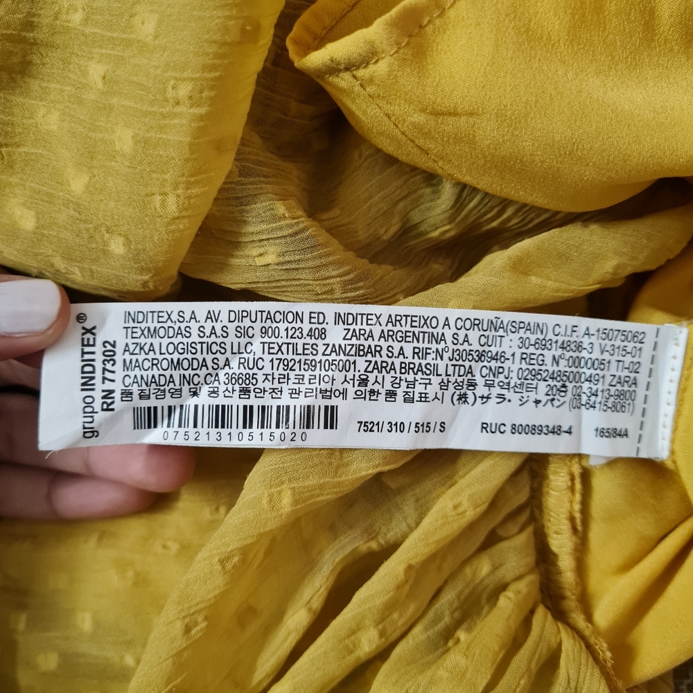 Size- S, ZARA Embroidered mesh jumpsuit dress. - Picture 10 of 10